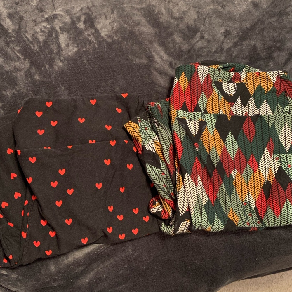 LulaRoe size TC2 and TC leggings - like new!